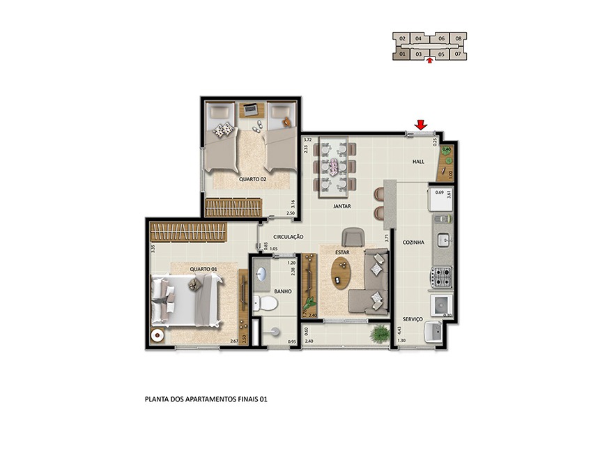 Planta -  - Iuri Rodrigues Imóveis